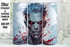 Halloween Tumbler Wrap | Halloween Zombie | Halloween PNG Product Image 1