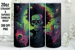 Halloween Tumbler Wrap | Halloween Skull | Halloween Product Image 1