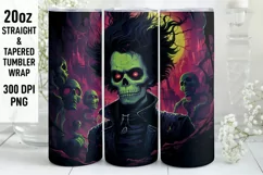 Halloween Tumbler Wrap | Halloween Skull | Halloween Product Image 1