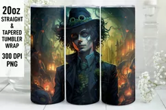 Halloween Tumbler Wrap | Halloween Zombie | Halloween PNG Product Image 1