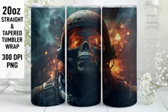 Halloween Tumbler Wrap | Halloween Zombie | Halloween PNG Product Image 1