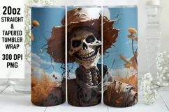 Halloween Tumbler Wrap | Halloween Scare Crew |Halloween PNG Product Image 1
