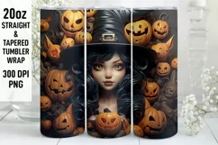 Halloween Tumbler Wrap | Halloween Witch | Halloween Product Image 1