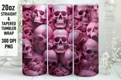 Halloween Tumbler Wrap | Halloween Skull | Halloween PNG Product Image 1
