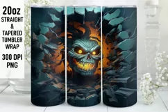 Halloween Tumbler Wrap | Tumbler Sublimation | Halloween Product Image 1