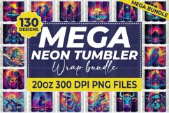 Neon Tumbler Wrap | Tumbler Sublimation Wrap | Tumbler Wrap Product Image 1