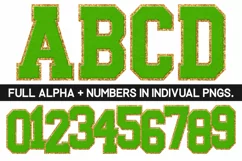 Chenille Sublimation PNG | Alphabet | Sublimation Designs Product Image 1