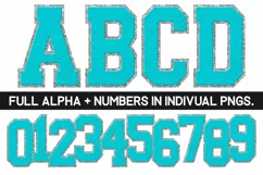 Chenille Sublimation PNG | Alphabet | Sublimation Designs Product Image 1