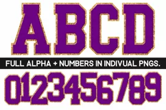 Chenille Sublimation PNG | Alphabet | Sublimation Designs Product Image 1