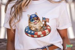 Patriotic Cat Collection PNG Product Image 5