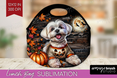 Maltese Dog Lunch Bag Halloween Lunch Bug PNG Sublimation Product Image 1
