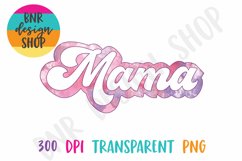 Mama Watercolor PNG Sublimation Design Product Image 2