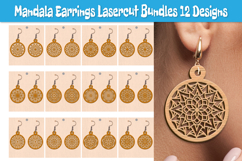 Mandala Earring Lasercut BUNDLES Product Image 1