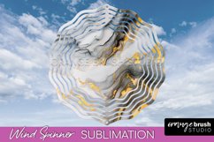 Marble Wind Spinner - Marble Texture Spinner Sublimation Product Image 1