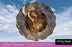 Marble Wind Spinner - Marble Texture Spinner Sublimation Product Image 1