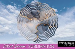 Marble Wind Spinner - Marble Texture Spinner Sublimation Product Image 1