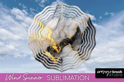 Marble Wind Spinner - Marble Texture Spinner Sublimation Product Image 1