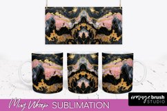 Marble Mug Wrap - 3D Marble Texture Mug Sublimation Design Product Image 1