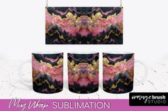 Marble Mug Wrap - 3D Marble Texture Mug Sublimation Design Product Image 1
