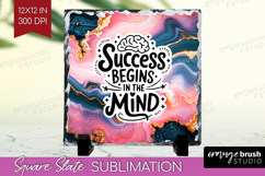Inspirational Quote Slate PNG - Marble Texture Square Slate Product Image 1