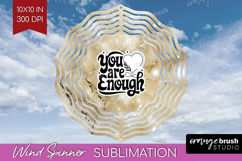 Inspirational Quote Wind Spinner Sublimation PNG - Marble Product Image 1