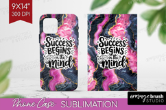 Inspirational Quote Phone Case PNG - Marble Texture Case PNG Product Image 1