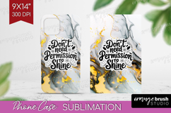 Inspirational Quote Phone Case PNG - Marble Texture Case PNG Product Image 1