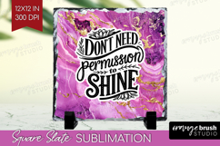 Inspirational Quote Slate PNG - Marble Texture Square Slate Product Image 1