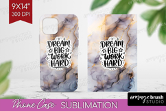Inspirational Quote Phone Case PNG - Marble Texture Case PNG Product Image 1