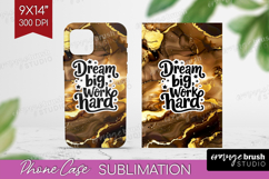Inspirational Quote Phone Case PNG - Marble Texture Case PNG Product Image 1