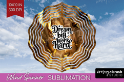 Inspirational Quote Wind Spinner Sublimation PNG - Marble Product Image 1