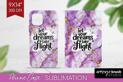 Inspirational Quote Phone Case PNG - Marble Texture Case PNG Product Image 1