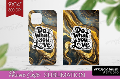 Inspirational Quote Phone Case PNG - Marble Texture Case PNG Product Image 1