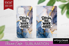 Inspirational Quote Phone Case PNG - Marble Texture Case PNG Product Image 1