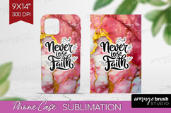 Inspirational Quote Phone Case PNG - Marble Texture Case PNG Product Image 1