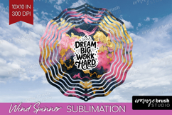 Inspirational Quote Wind Spinner Sublimation PNG - Marble Product Image 1