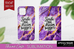 Inspirational Quote Phone Case PNG - Marble Texture Case PNG Product Image 1