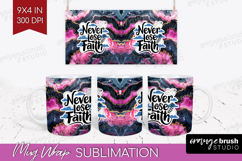 Inspirational Quote Mug Wrap - Marble Texture Mug PNG Product Image 1