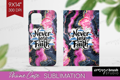 Inspirational Quote Phone Case PNG - Marble Texture Case PNG Product Image 1