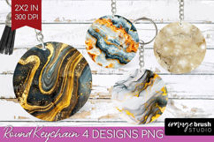 Marble Texture Keychain PNG - Stone Texture Keychain Product Image 1