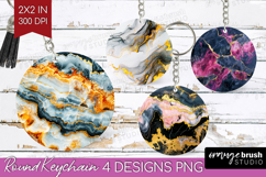 Marble Texture Keychain PNG - Stone Texture Keychain Product Image 1