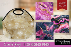 Marble Texture Lunch Bag - Stone Texture Lunch Bug PNG Product Image 1
