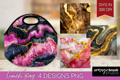 Marble Texture Lunch Bag - Stone Texture Lunch Bug PNG Product Image 1