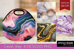 Marble Texture Lunch Bag - Stone Texture Lunch Bug PNG Product Image 1