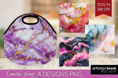 Marble Texture Lunch Bag - Stone Texture Lunch Bug PNG Product Image 1