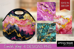Marble Texture Lunch Bag - Stone Texture Lunch Bug PNG Product Image 1