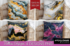 Marble Texture Pillow Sublimation - Stone Texture Pillow PNG Product Image 1