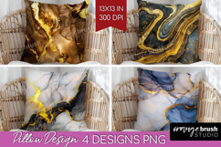 Marble Texture Pillow Sublimation - Stone Texture Pillow PNG Product Image 1