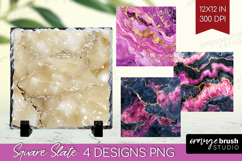 Marble Texture Slate PNG - Stone Texture Square Slate Product Image 1