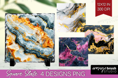 Marble Texture Slate PNG - Stone Texture Square Slate Product Image 1